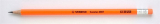 Grafitová ceruzka s gumou, HB,  STABILO "Neon" oranžová