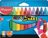 Voskovky, MAPED "Color Peps Maxi", Wax, 12 rôznych farieb