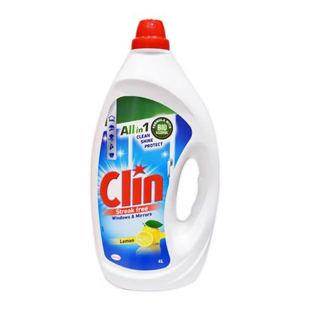 Čistiaci prostriedok na okná, 4L, náhradná náplň, CLIN