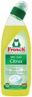 WC čistiaci gél, 750 ml, FROSCH, citrus