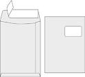 Poštová taška C4 okienko, s krycou páskou (bal.10 ks)